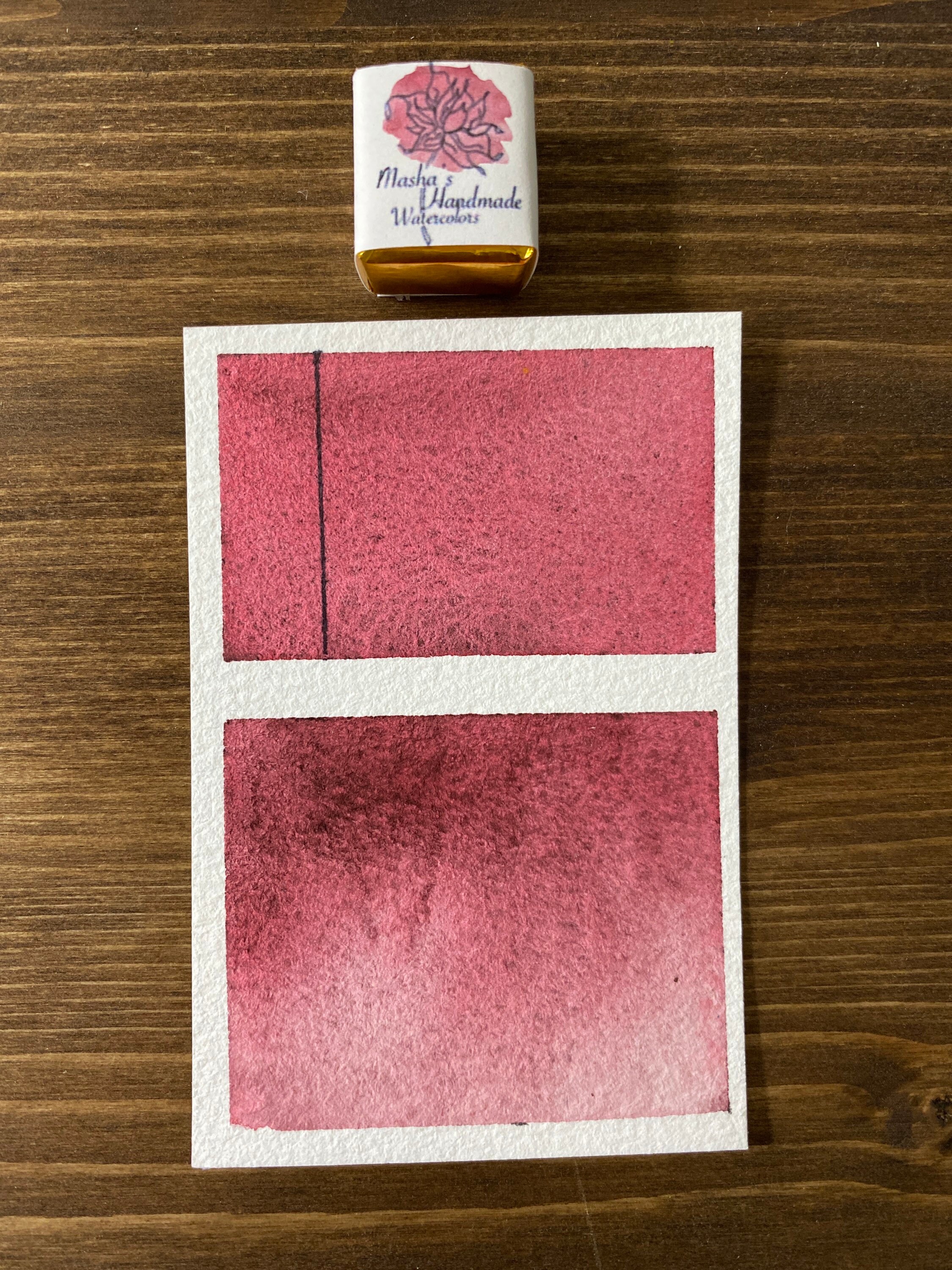 Handmade Shadow pink watercolor paints/ granulating watercolor Etsy