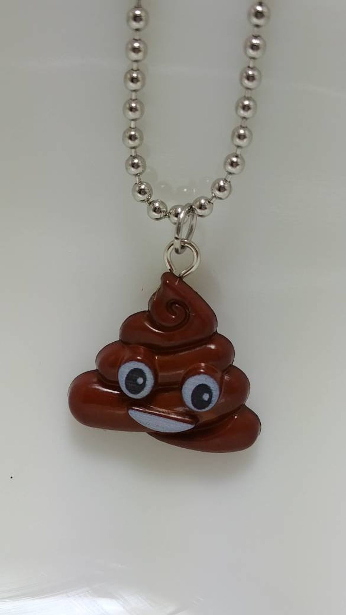 Poop Emoji NecklaceChildrens JewelryKids Jewelry Emoji Etsy