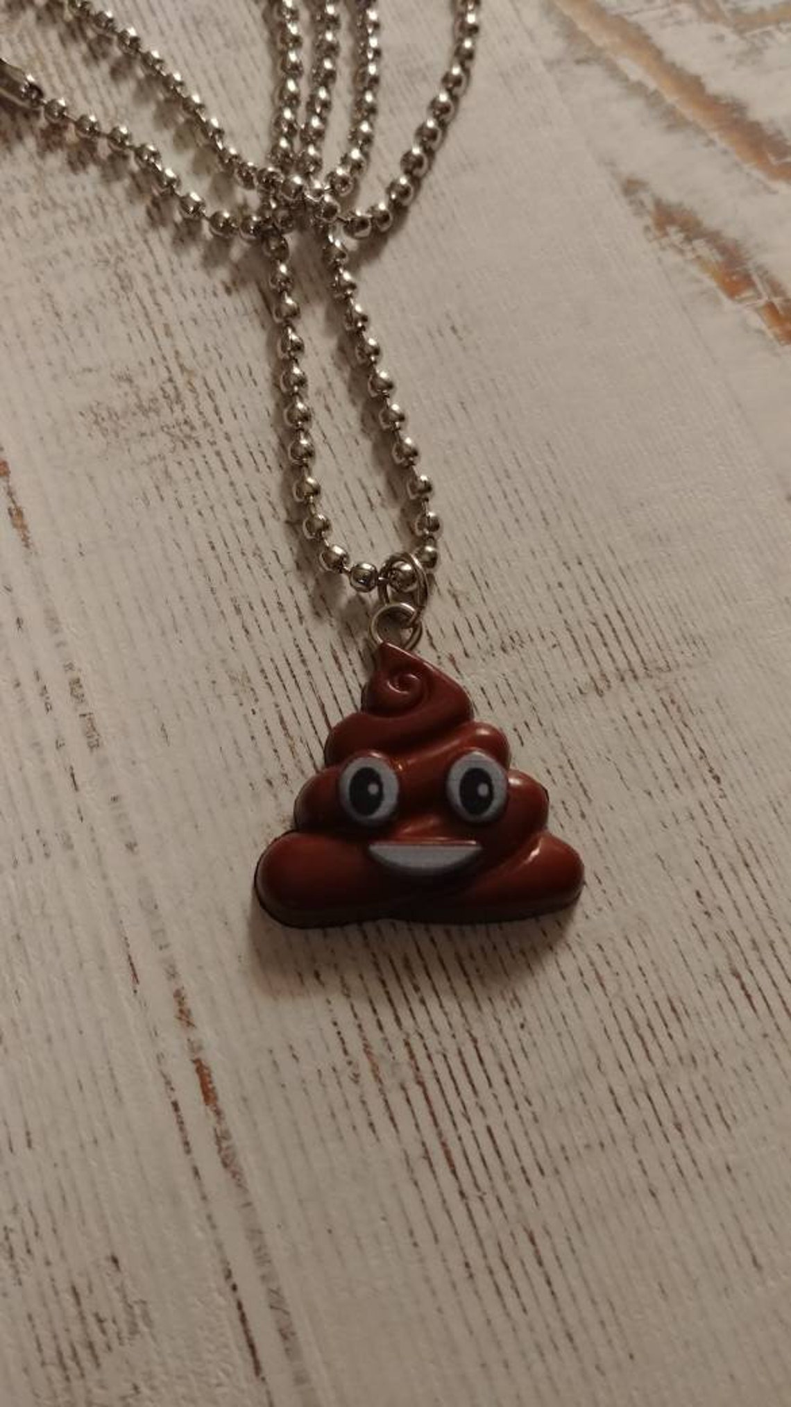 Poop Emoji NecklaceChildrens JewelryKids Jewelry Emoji Etsy