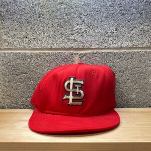 Vintage St Louis Cardinals Hat Adult 7 1/4 Red Fitted Sports Specialties C  Logo