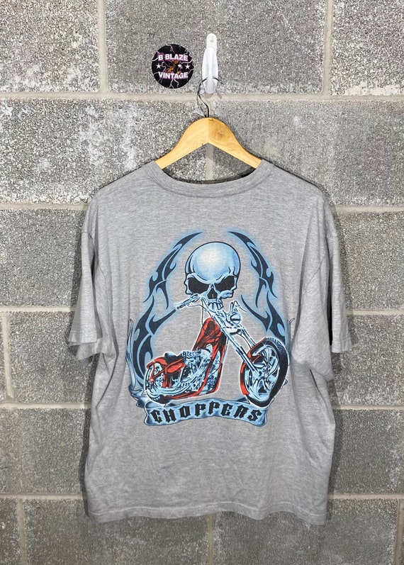 Worker Shirt vintage- HD- Biker- & Oldschoolmotiv Modèle 3 Skulls Chopper Worker Shirt vintage- HD- Biker- & Oldschoolmotiv Modèle 3 Skulls Chopper