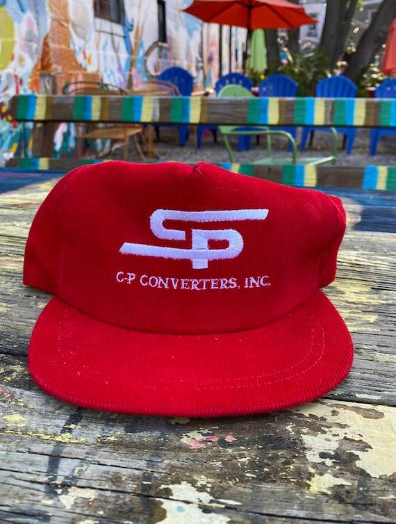 Vintage 1990s C-P Converters Inc. Red Snapback Cor