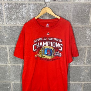 Vintage St Louis Cardinals Baseball T-Shirt Size Large Red 1987 80s ML –  Throwback Vault