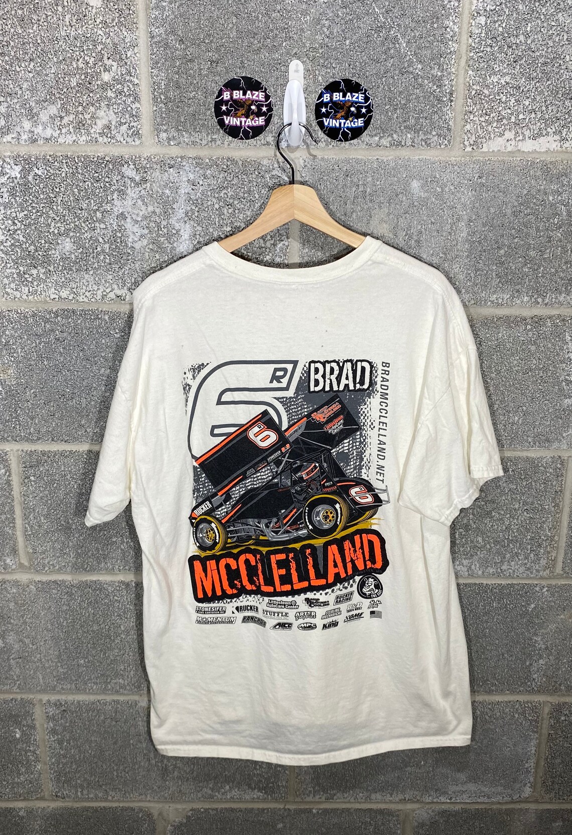 Vintage Y2K 2000s Brad Mcclelland Sprint Car Dirt Track Racing Etsy
