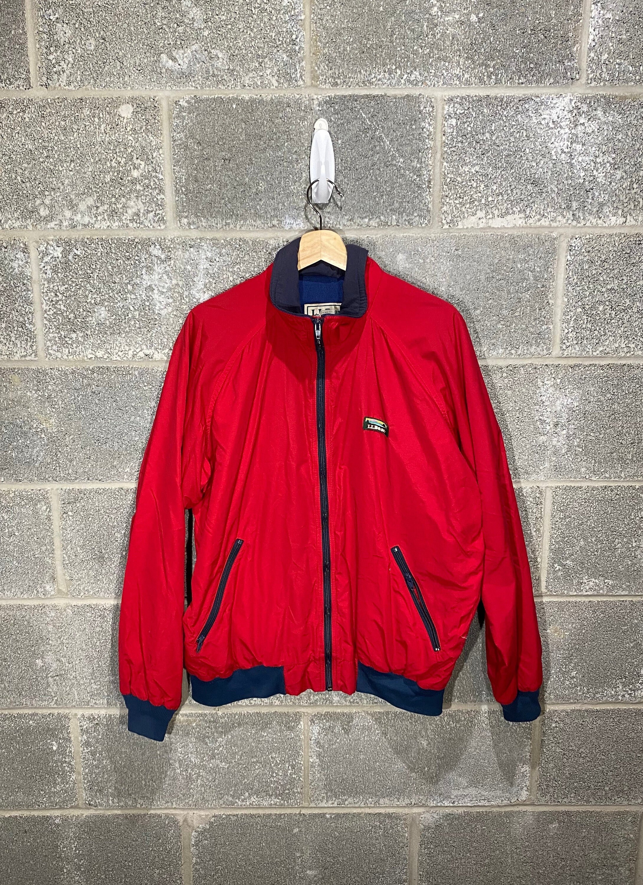 Ll bean red best sale jacket