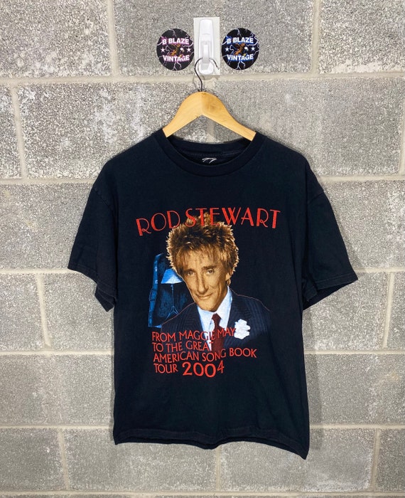 Vintage Y2K 2000s Rod Stewart Tour Black Rap Tee Style Graphic - Etsy