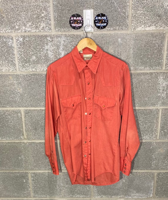 Vintage 1980s Sears Western Wear Shirts Wrangler S