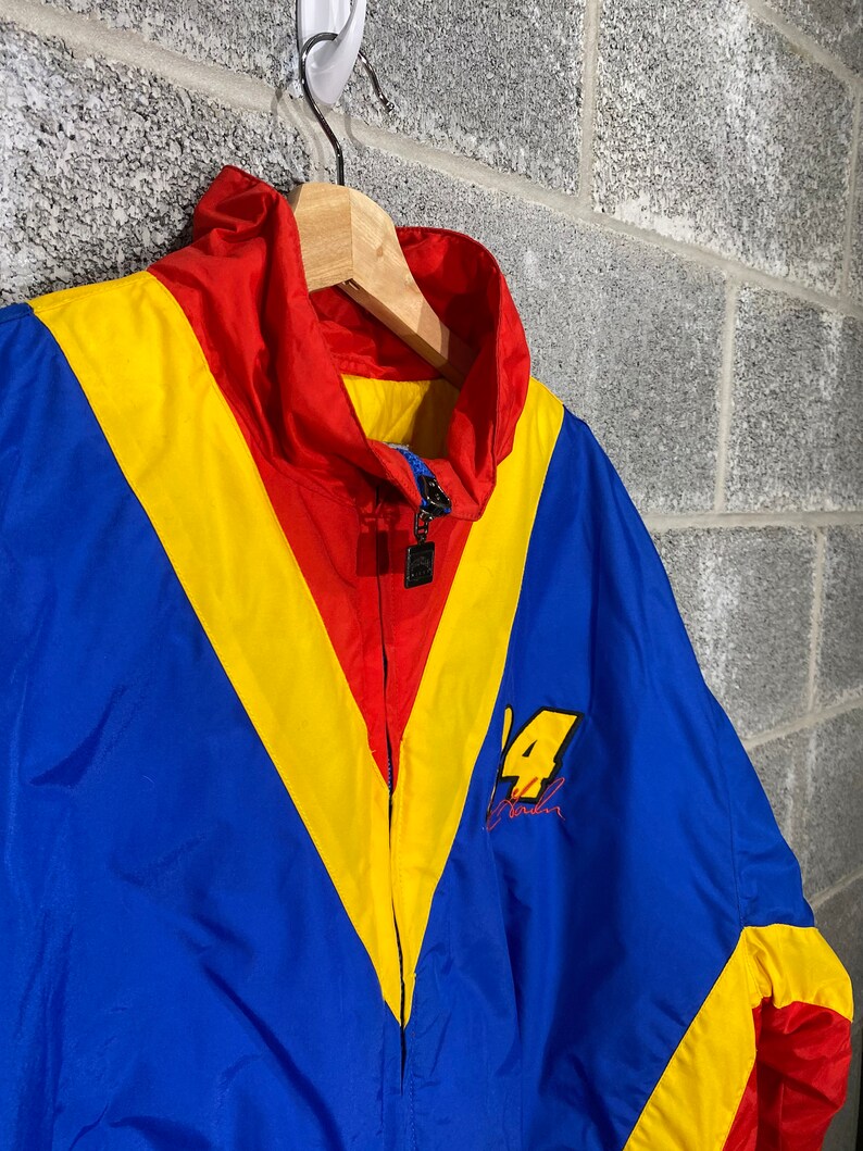 Vintage 1990s Jeff Gordon Nutmeg NASCAR Racing All Over Print Jacket