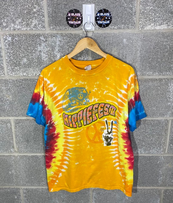 Vintage Y2K 2000s Hippiefest Hippie Tour Graphic T