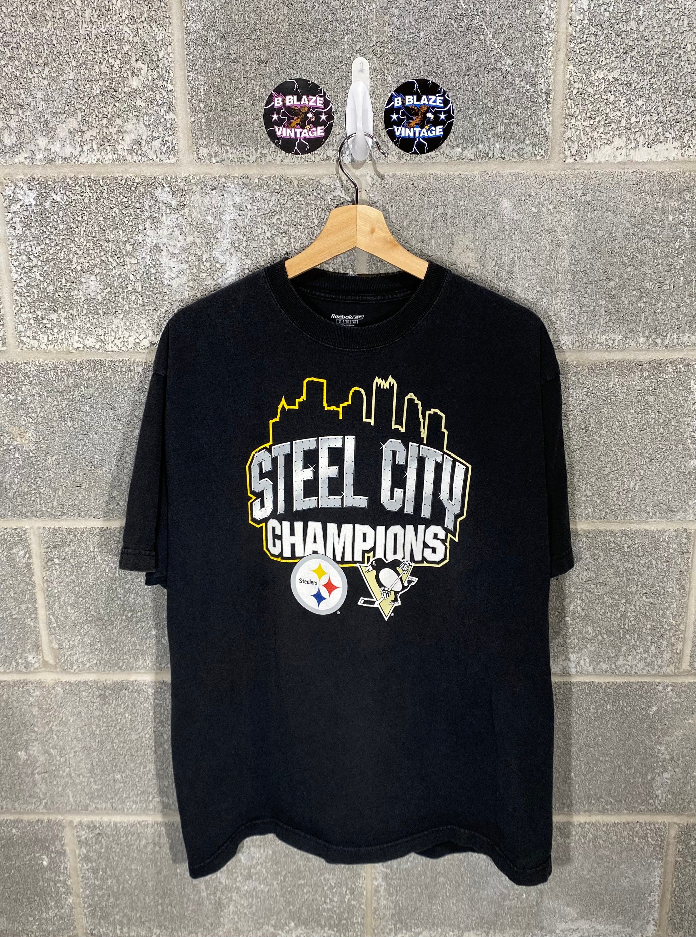 Steel city champions t shirt Clearance