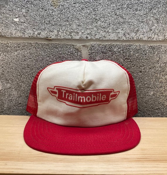 Vintage 1980s Trailmobile Snapback VTG Hat - image 1