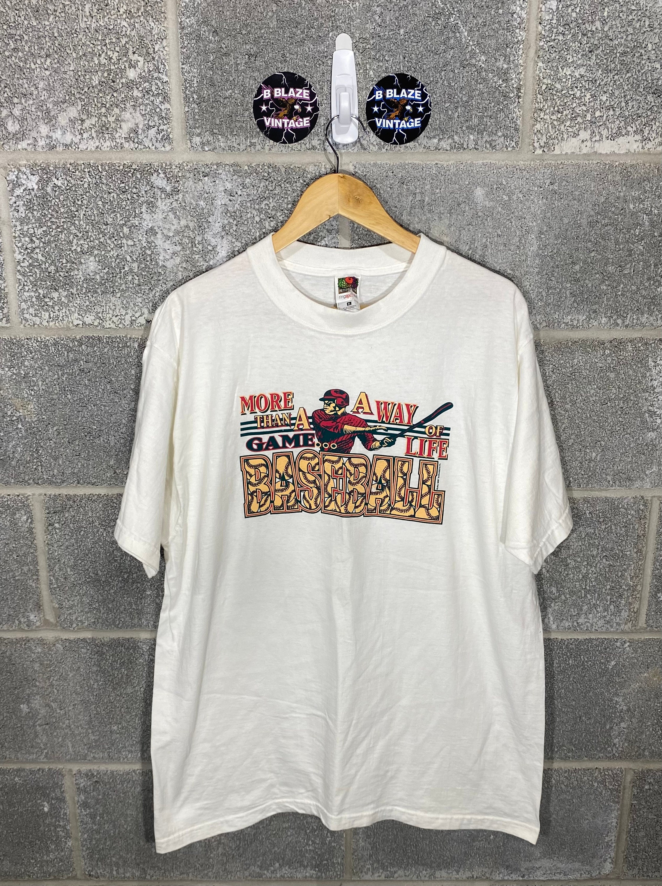 Discover Vintage 1990s More Than A Game White Baseball VTG Graphic T-Shirt