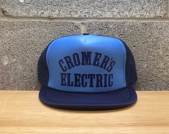 Vintage 1990s Cromer’s Electric Snapback Trucker Hat
