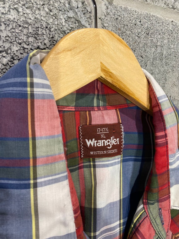 Vintage 1990s Wrangler Western Wear Button Up Sho… - image 3