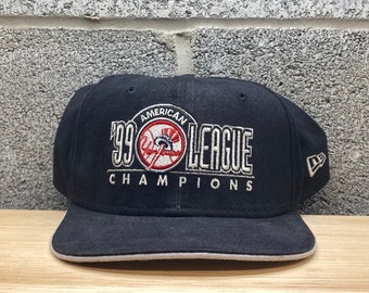 Vintage 1990s New York Yankees 1999 American League Champions MLB Baseball New Era Hat