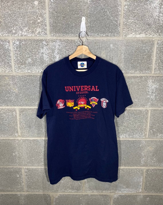 Vintage 1990s Universal Studios Navy Blue Graphic T-shirt | Etsy