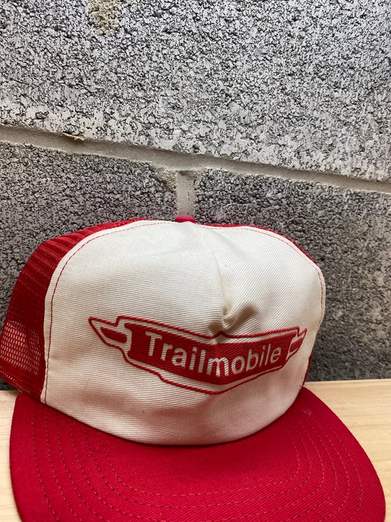 Vintage 1980s Trailmobile Snapback VTG Hat - image 3