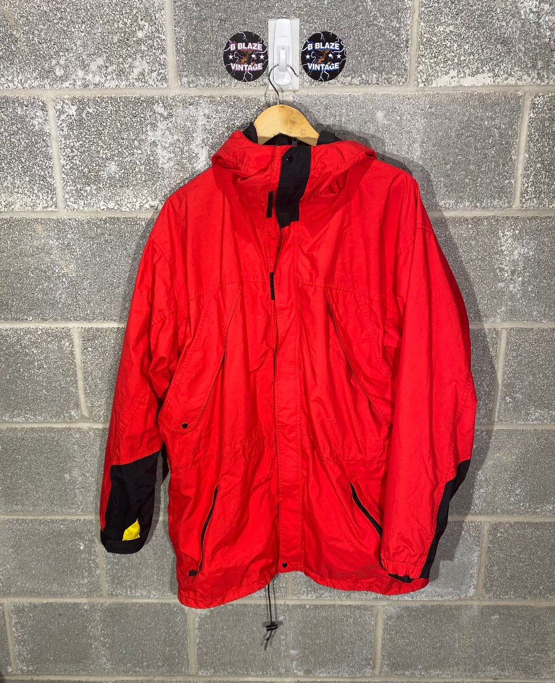Vintage 1990s Marlboro Adventure Team Red VTG Lightweight Rain Coat - Etsy