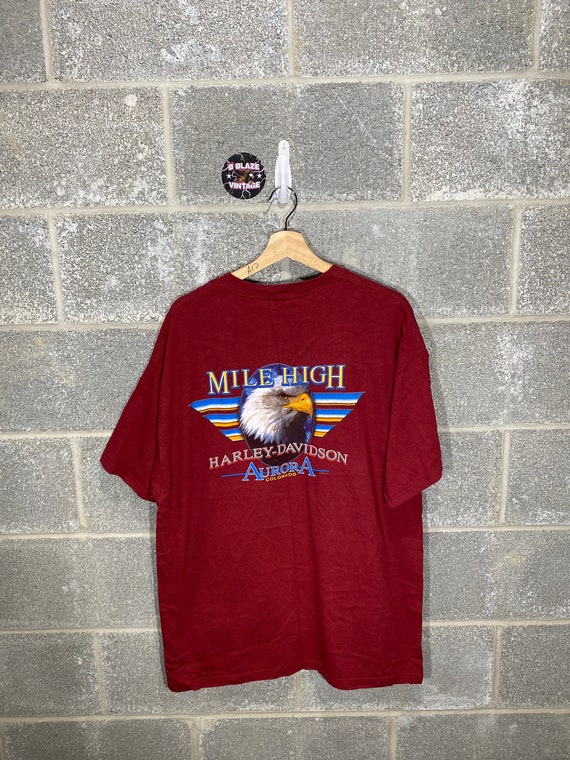 Details about / MILE HIGH HARLEY-DAVIDSON MEN/'S CUSTOM SHORT SLEEVE DENVER COLORADO T-SHIRT