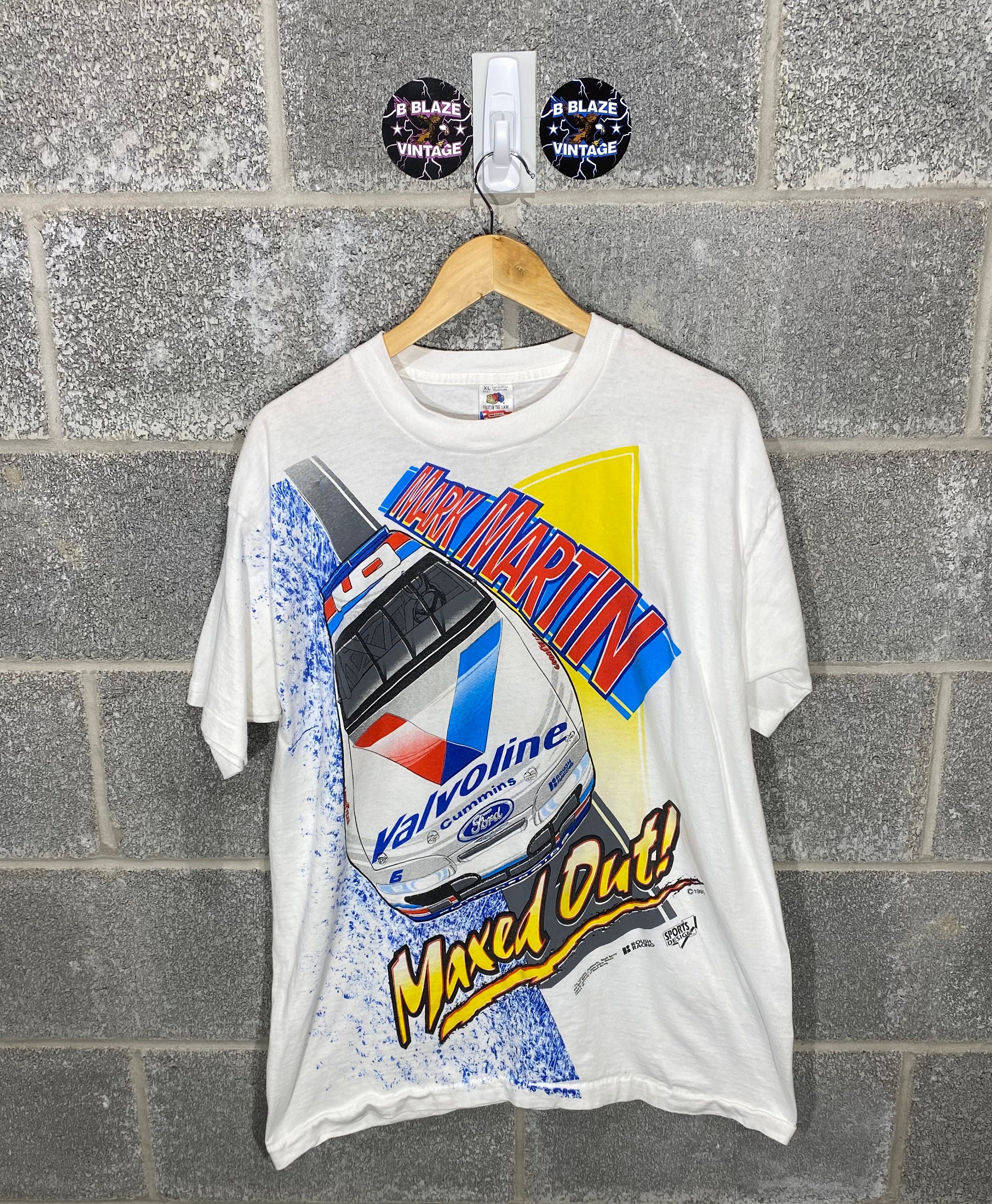Vintage 1990s Mark Martin Maxed Out NASCAR Racing Graphic - Etsy