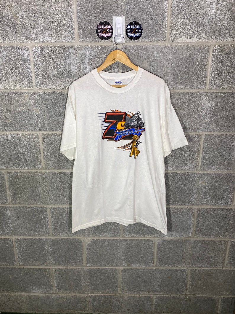 Vintage Y2K 2000s Chad Trout Sprint Car Graphic Racing T-shirt - Etsy