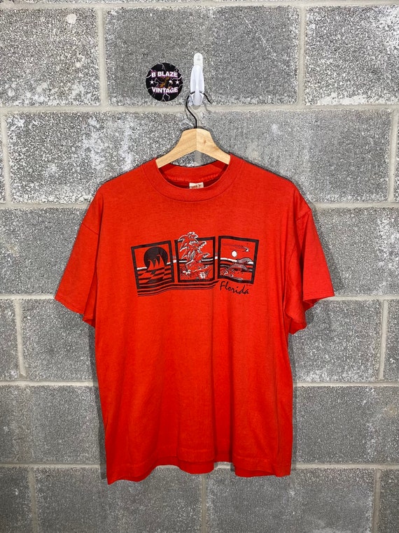 Vintage 1990s Florida Red Graphic VTG T-Shirt