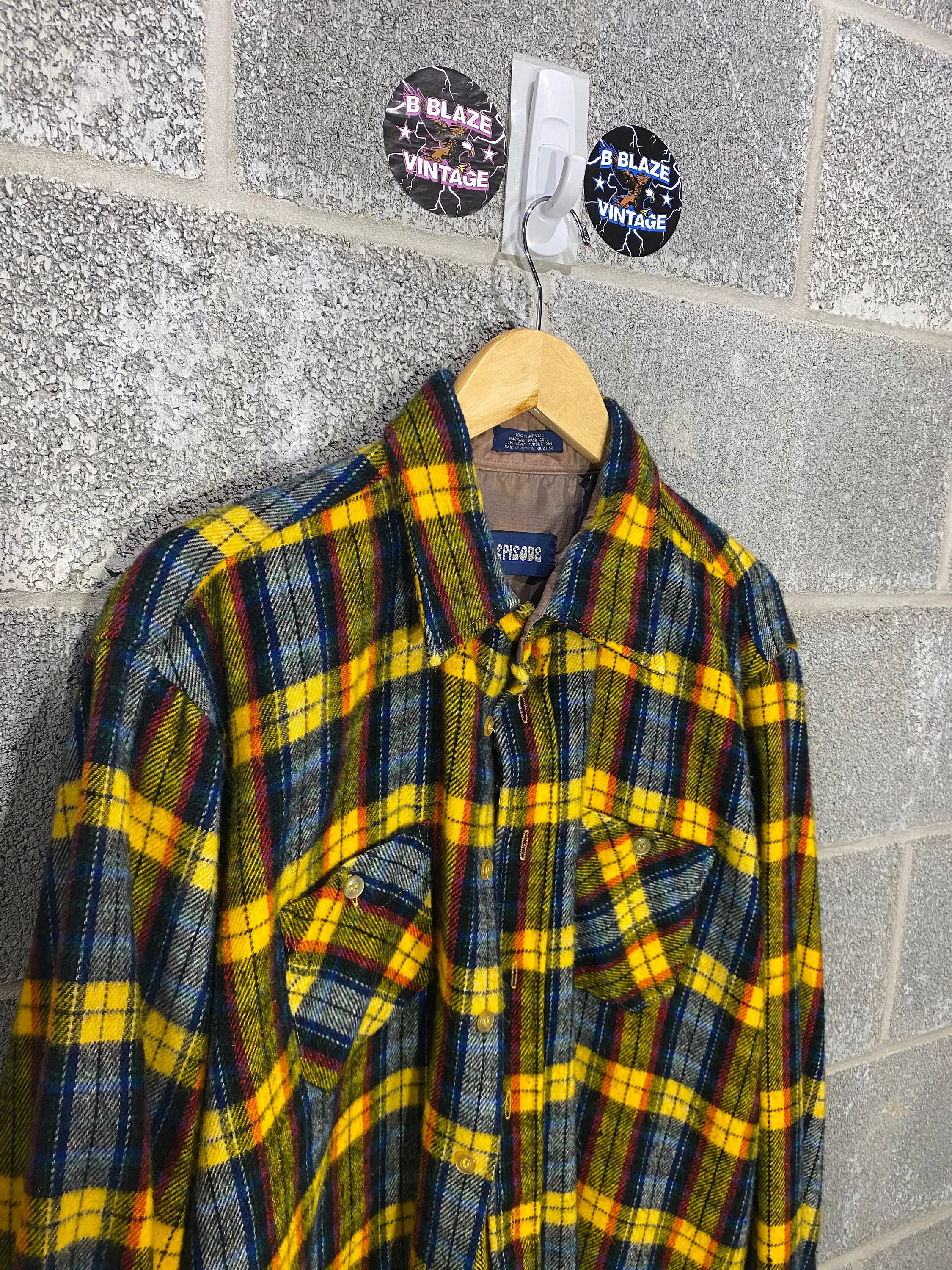 Vintage 1990s Episode Button up Long Sleeve Flannel Shirt - Etsy