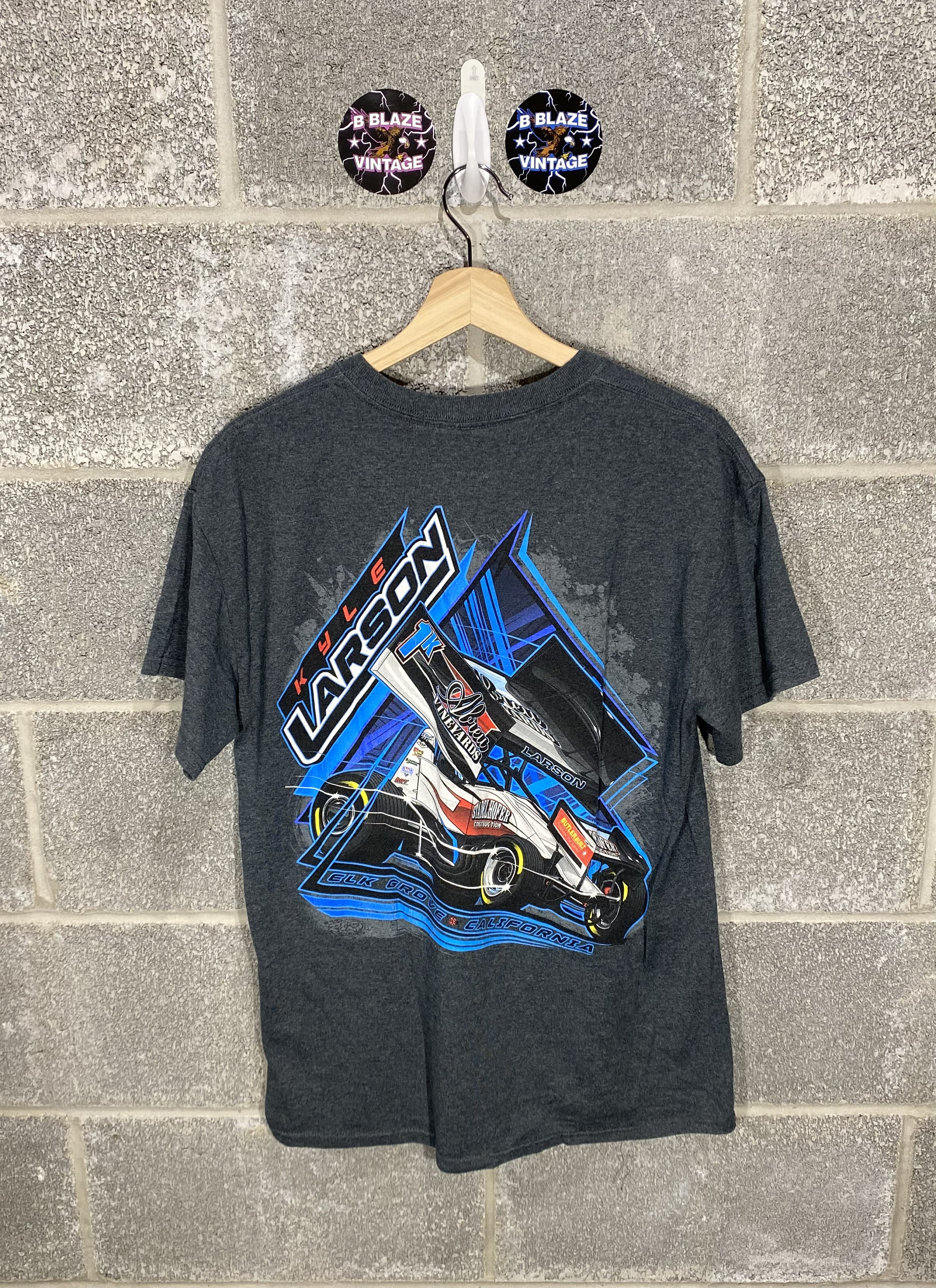 Kyle Larson Abreu Vineyards Sprint Car Dirt Track Racing Graphic T-Shirt