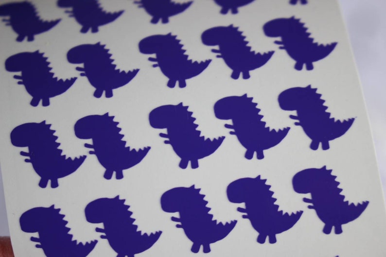 birthday stickers wall stickers party invitation stickers Cute dinosaur stickers 0.2 inch purple planner stickers envelope seals