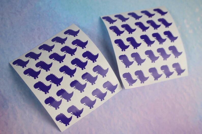 birthday stickers wall stickers party invitation stickers Cute dinosaur stickers 0.2 inch purple planner stickers envelope seals