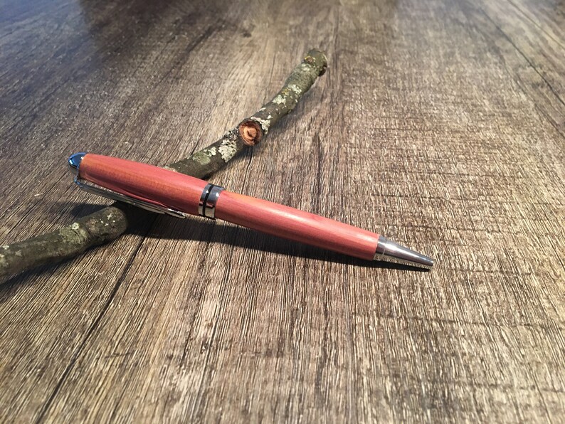 Kugelschreiber aus Wacholder-Holz handgedrechselt | Etsy