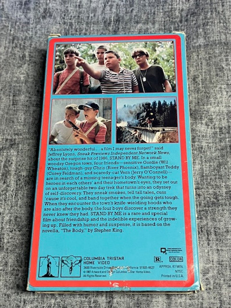 Stand by Me VHS Stephen King Classic Film orig. the Body Americana
