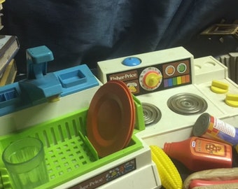 Fisher Price Glow Stove and Sink Kitchen Combo