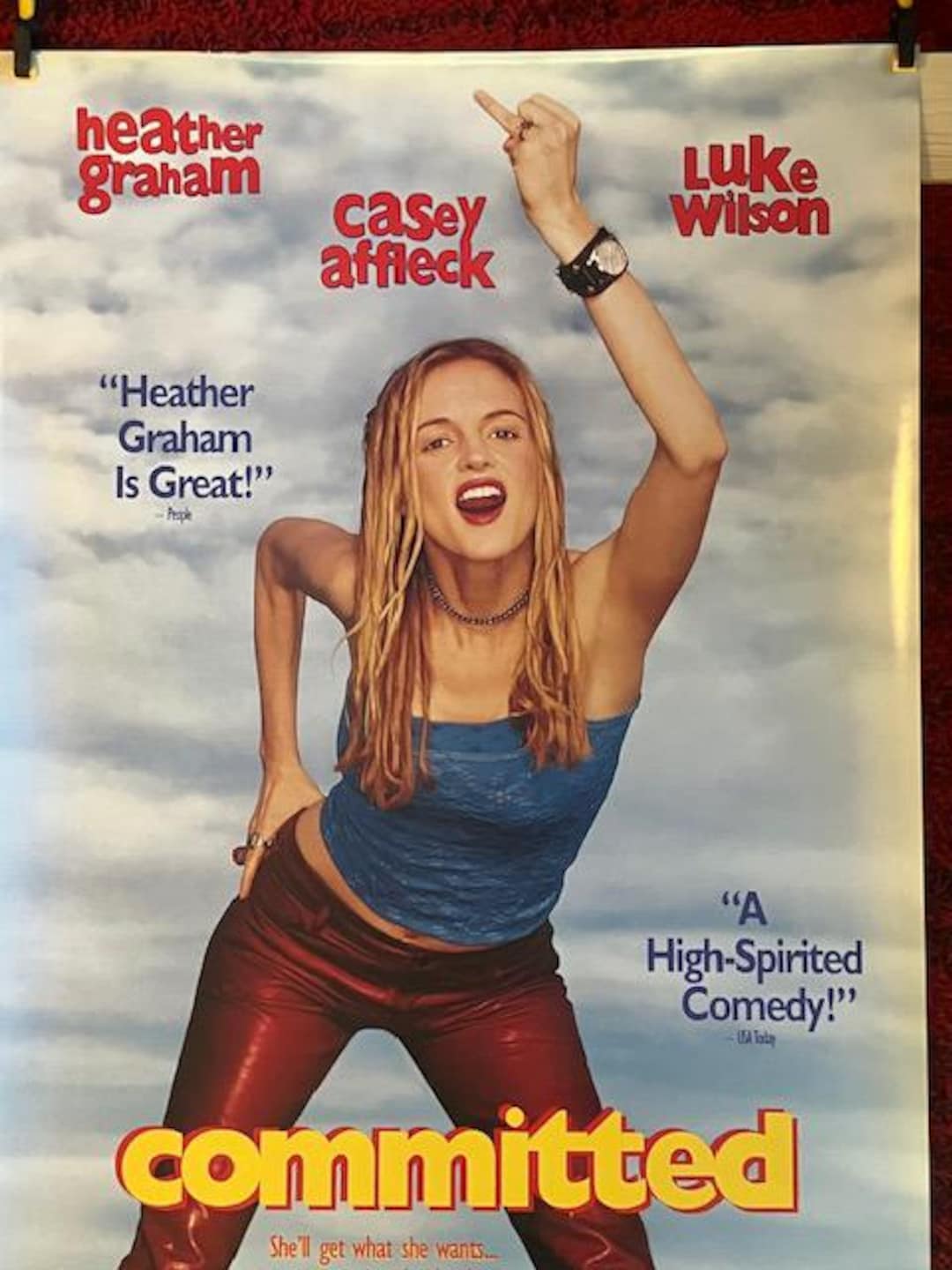Committed (2000) Original Movie Poster — Heather Graham, Luke Wilson ...