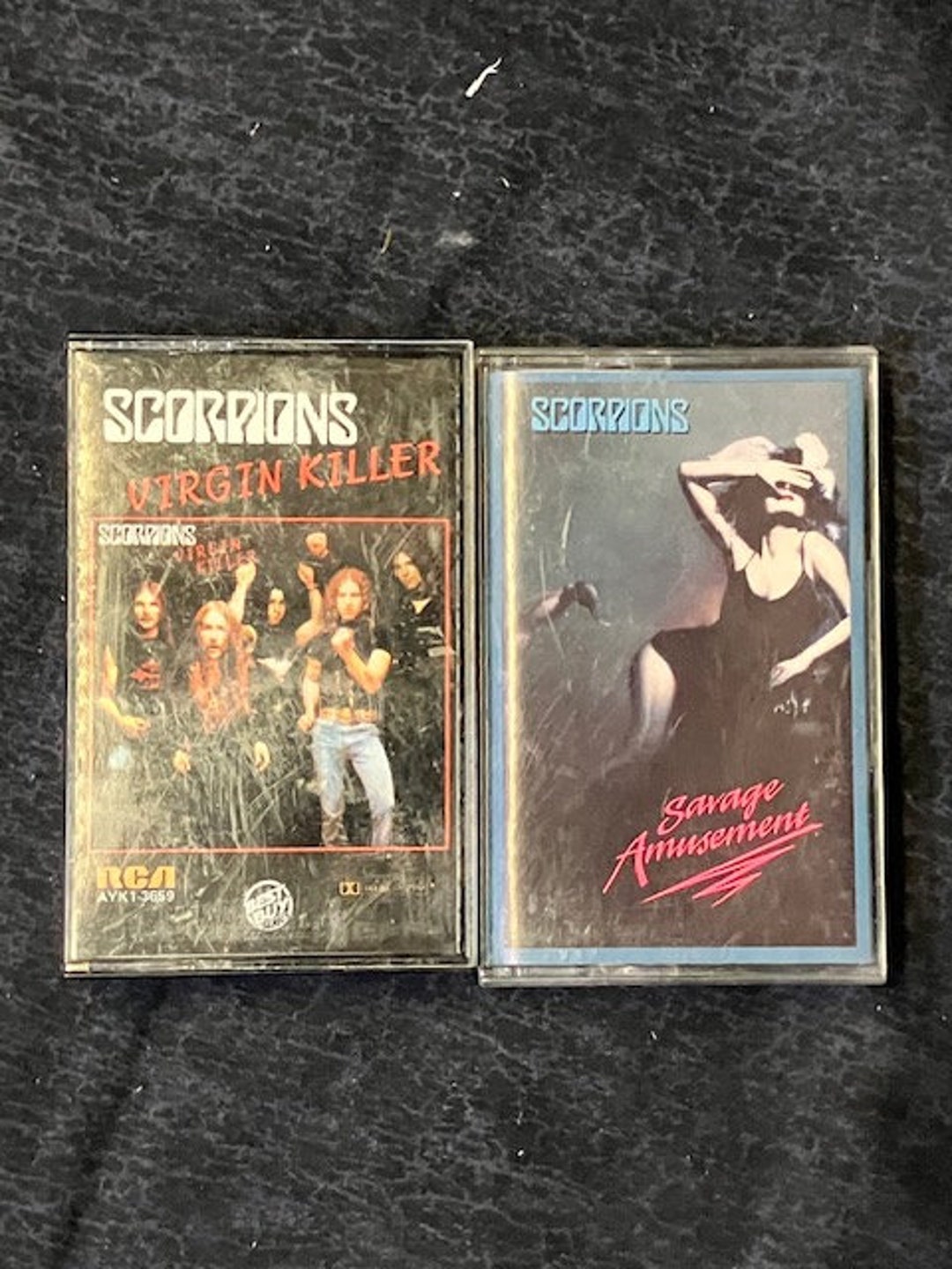 Scorpions Classic Rock Cassette Tapes Virgin Killer and Savage