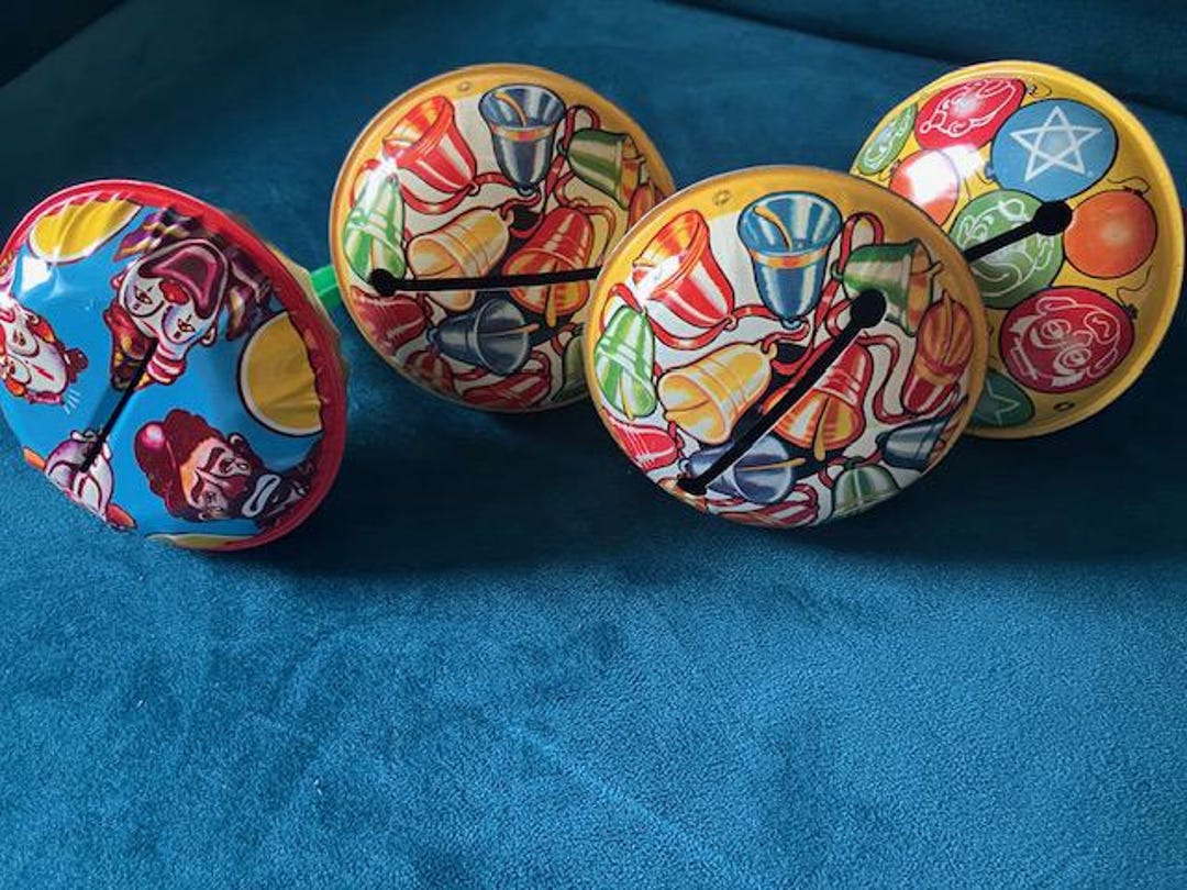 Vintage Tin Party Rattles – Maraca-style Noisemakers – Set of 4 – 1950s ...