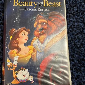 Beauty and the Beast VHS Cassette Film Disney Classic Collectible Clamshell Package