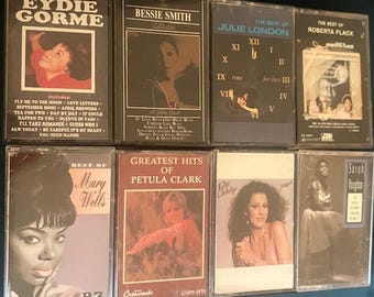 Classic Female Vocalists Super-Pack Audio Tape Cassette Albums Vintage Iconic Music