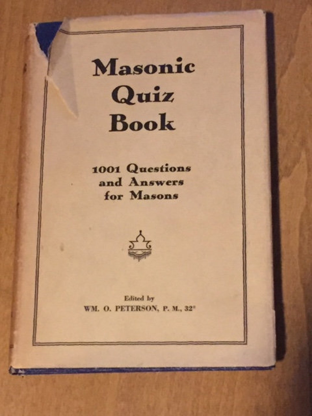 Masonic Quiz Book Freemasonry Lore Vintage Hardcover Etsy