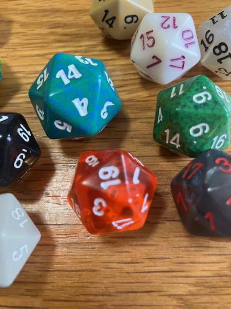 Set of 14 Complex Dice Game Play Dungeons and Dragons Pieces - Etsy