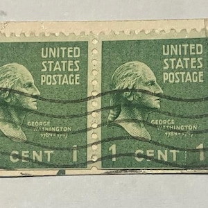 1 Cent George Washington Stamp - Etsy