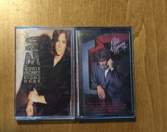 Eddy Money Vintage Audio Tape Cassettes Where's the Party Right Here Classic Albums 1980s