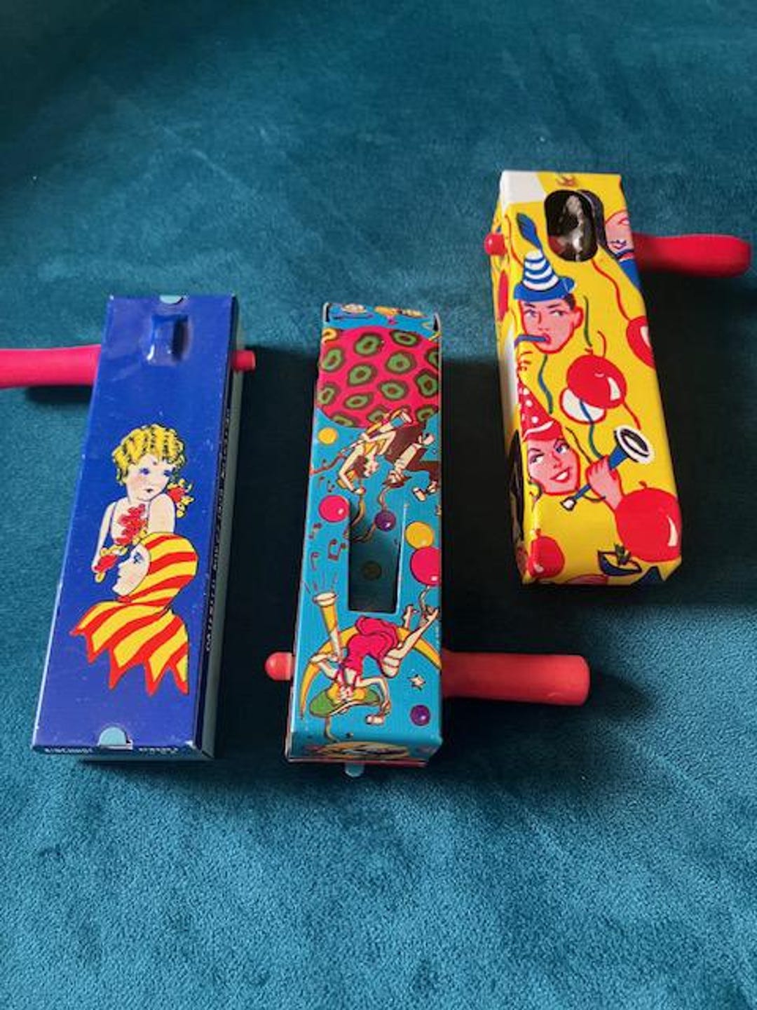 Vintage Tin Crank Noisemakers Party Rattlers – Set of 3 – 1960s - Etsy
