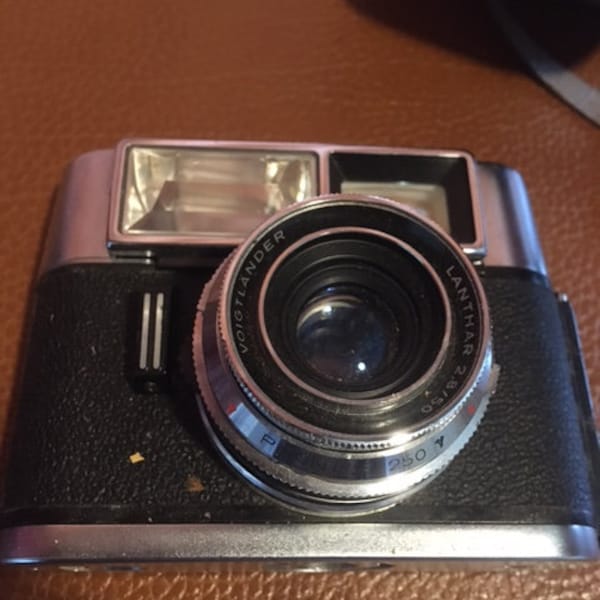 Voigtlander Lanthar 2.8/50 Vintage Film Camera and Case