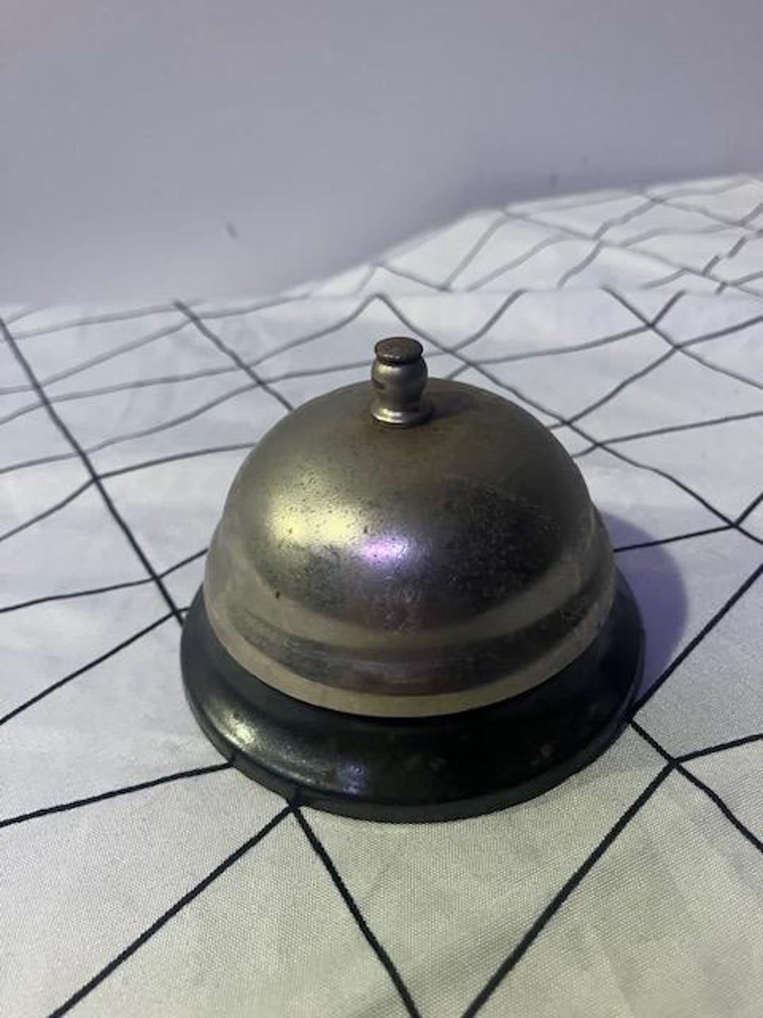 Desk Bell Ringer Vintage Desk Service Bell Utility Push-button Ringer - Etsy