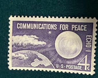 Echo I Communications for Peace US Postage 4c Stamp Collectible Vintage