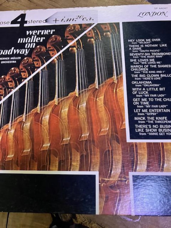 Werner Muller and Orchestra on Broadway American Show Tunes Rare