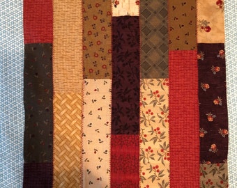 2 handgemaakte omkeerbare placemats