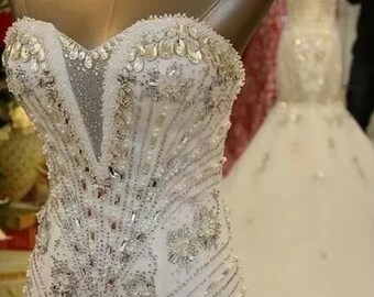 Bling Wedding Dress Etsy Bling Wedding Dress Etsy