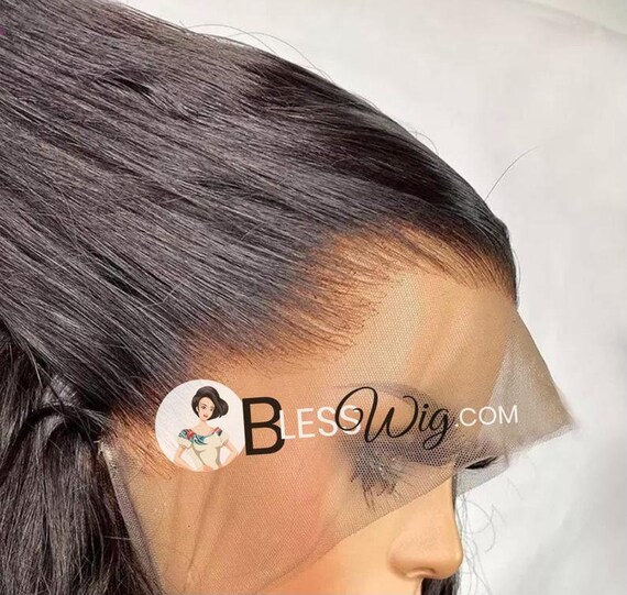 Blesswig Real Healthy 100 Human HAIR. Natural Black Wavy or